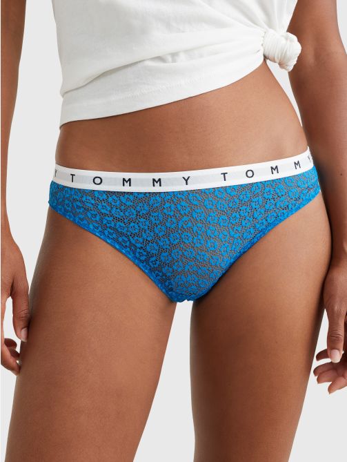 3-Pack Lace Logo Waistband Brazilian Briefs