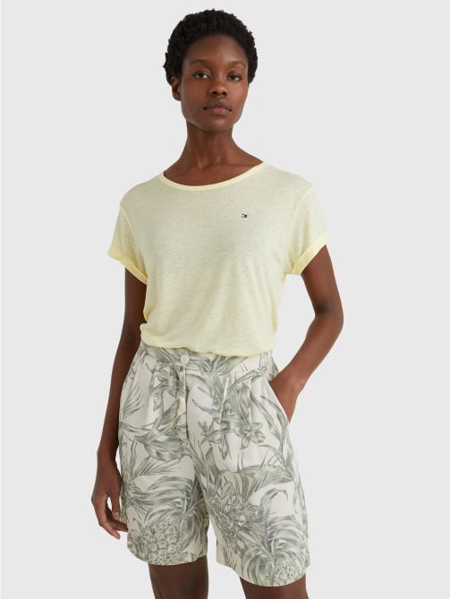 Linen Blend Oversized T-Shirt