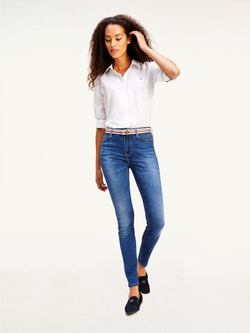 Tommy Hilfiger | Harlem High Rise Ultra Skinny TH Flex Jeans | Tommy ...