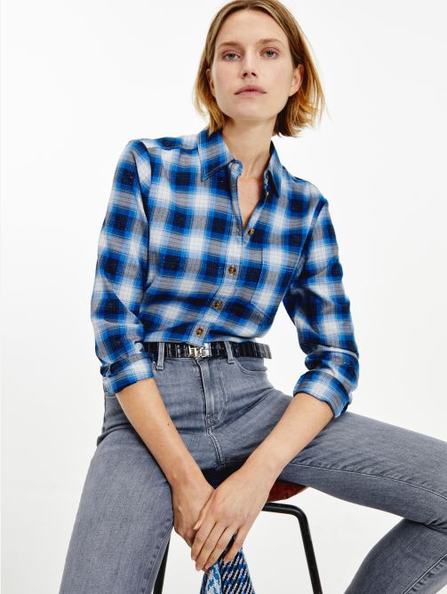Shadow Check Relaxed Fit Shirt