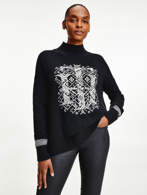 Monogram Relaxed Fit Alpaca Jumper