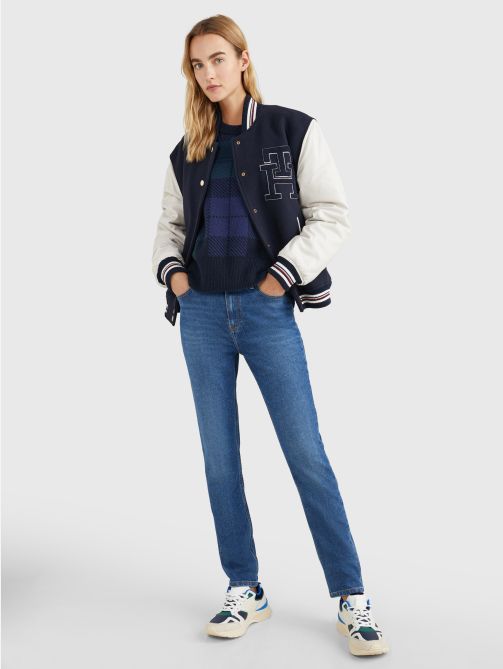 High Rise Slim Faded Jeans