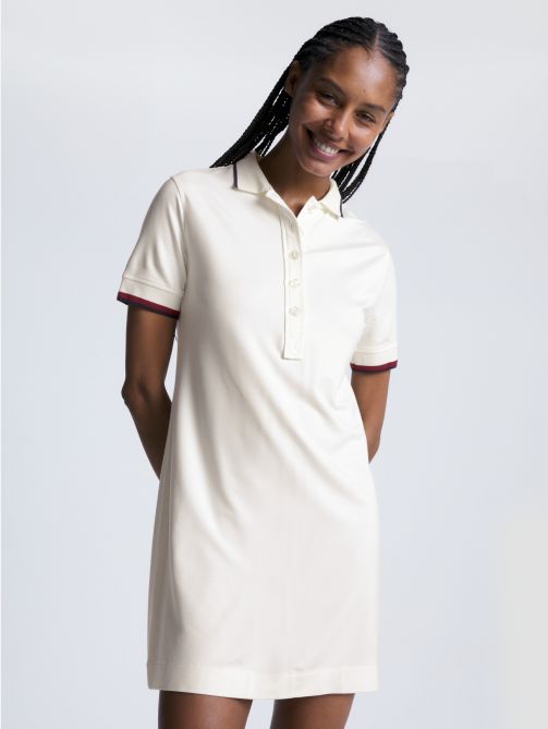 Global Stripe Mini Polo Dress Hilfiger Tommy 