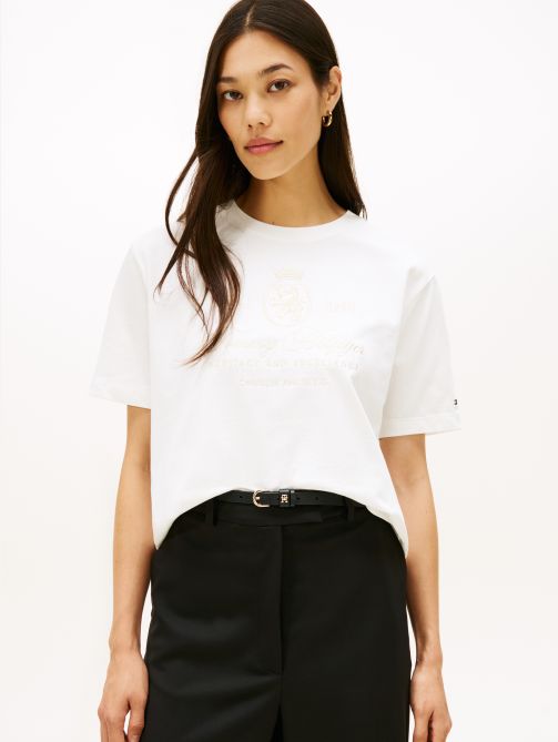 TH Crest Embroidery Relaxed T-Shirt