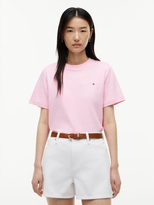 Boxy Interlock Knit T-Shirt