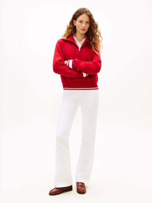 Mid Rise Flared White Jeans