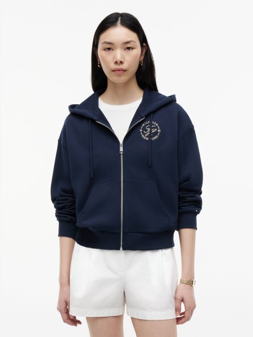 Logo Embroidery Zip-Thru Hoody