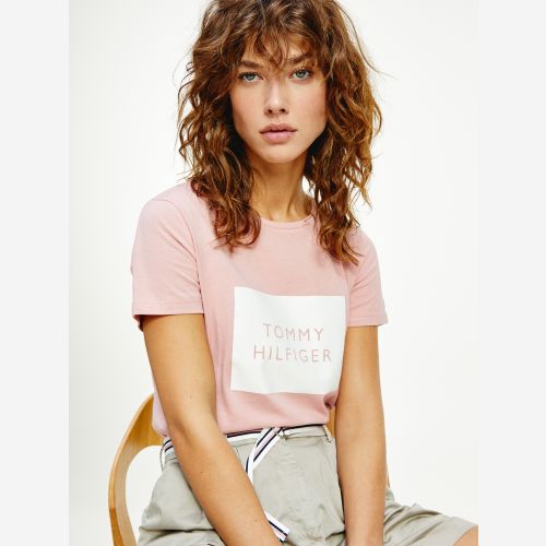 cropped t shirt tommy hilfiger