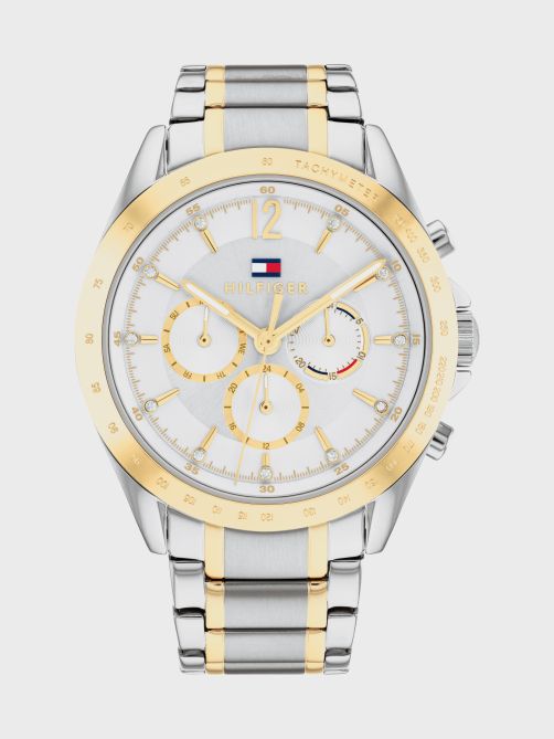 Two-Tone Multifunction Dial Watch