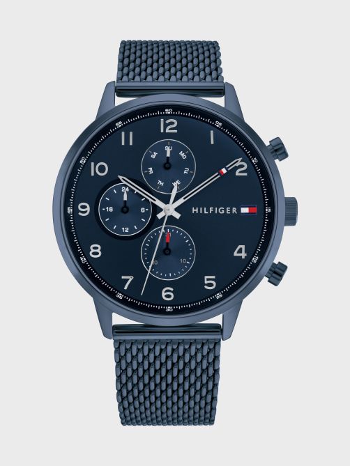 Multifunction Dial Mesh Strap Watch