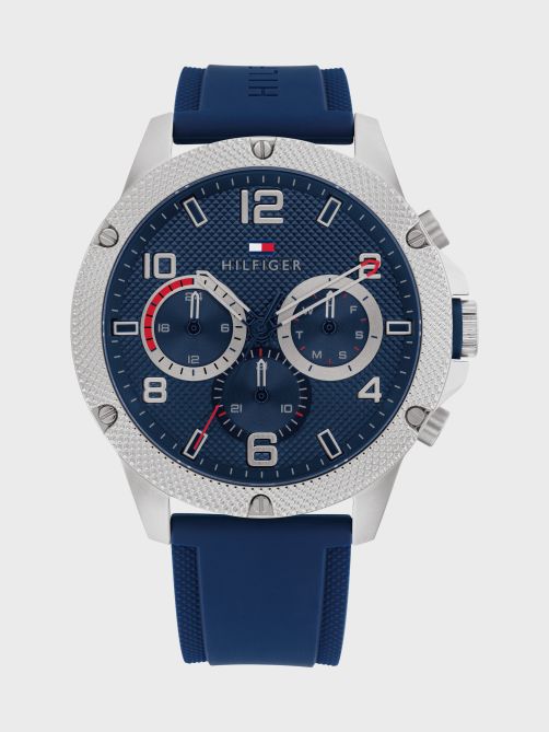 Multifunction Dial Silicone Watch