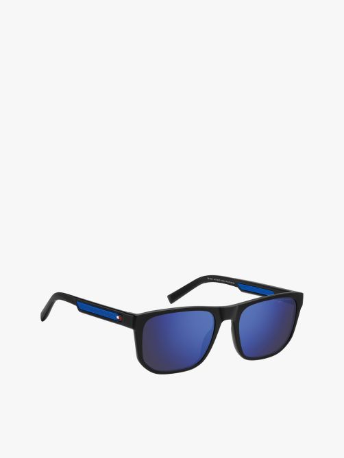 Man Rectangular Sporty Sunglasses