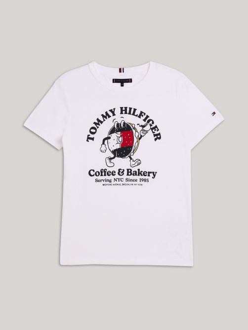 Bagels Print Crew Neck T-Shirt