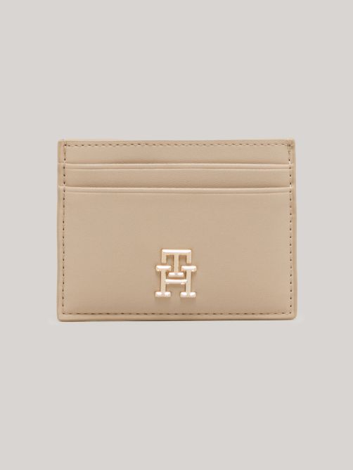 محفظة بطاقات مزينة بالشعار