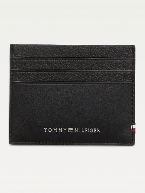 Contrast Panel Leather Card Holder