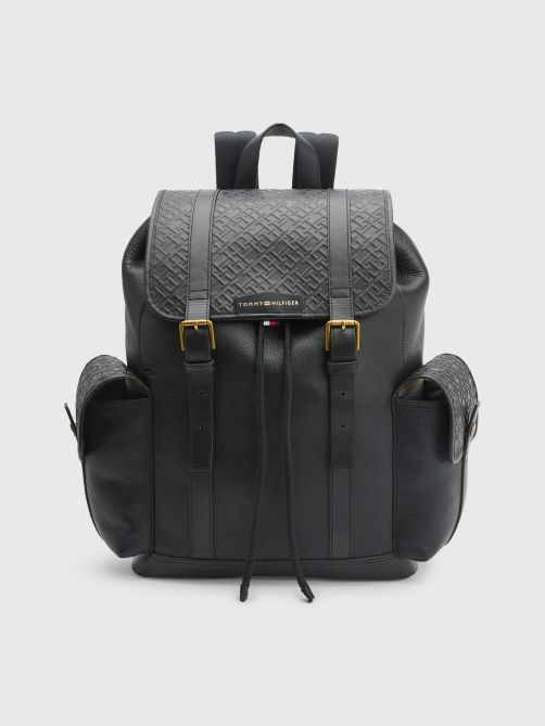 TH Monogram Premium Leather Backpack