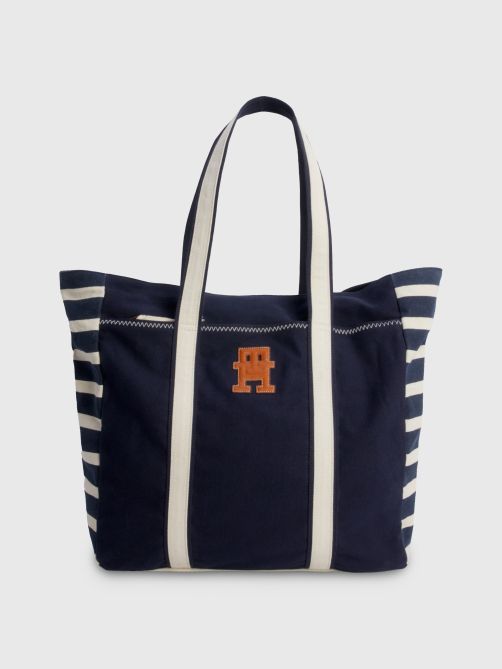 Prep Breton Stripe Canvas Tote