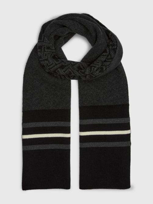 TH Monogram Stripe Scarf