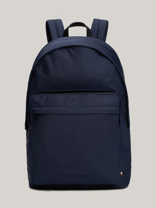 Textured Logo Dome Backpack