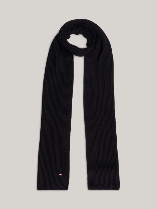 Hilfiger Flag Embroidery Scarf with Cashmere