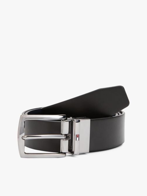 Denton Reversible Square Buckle Leather Belt