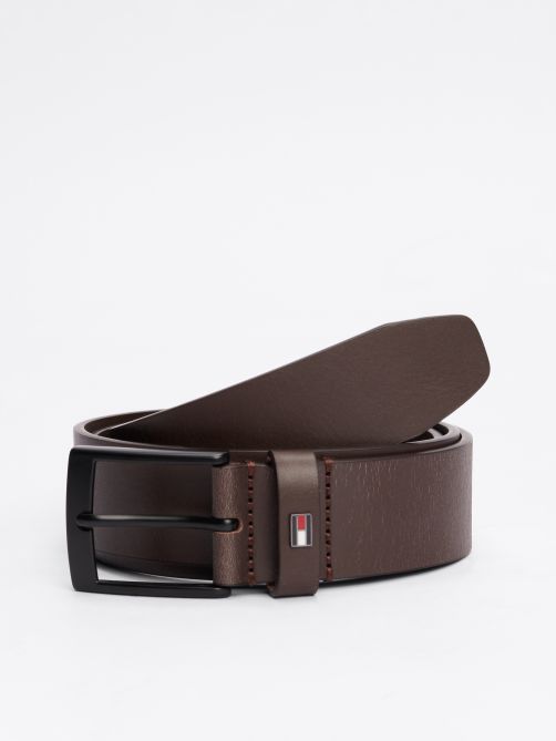 Square Buckle Leather Belt