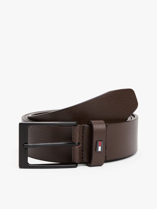 Tonal Buckle Leather Belt