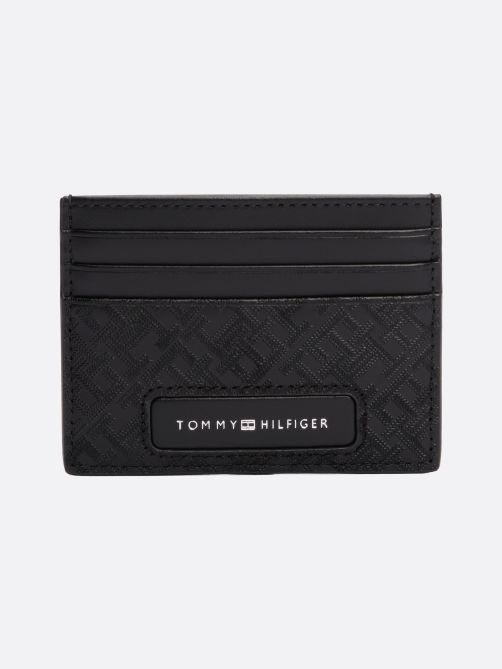 TH Monogram Leather Card Holder