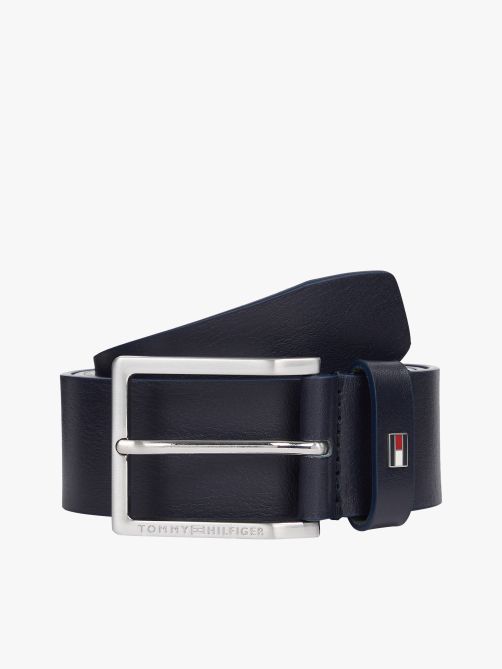 حزام جلدي بإبزيم على شكل العلم