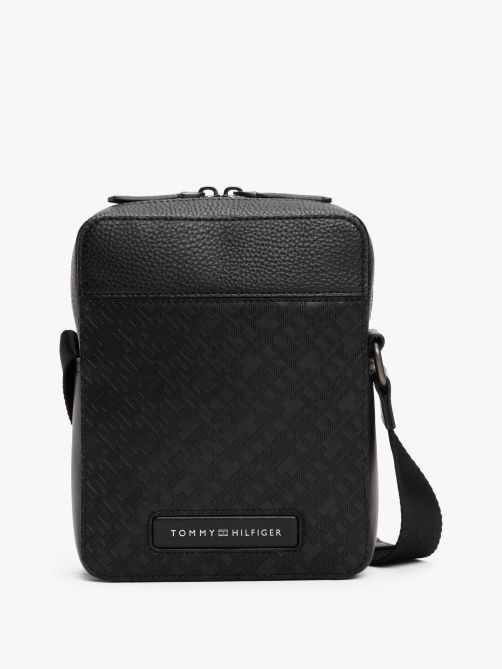 TH Monogram Pebble Grain Reporter Bag