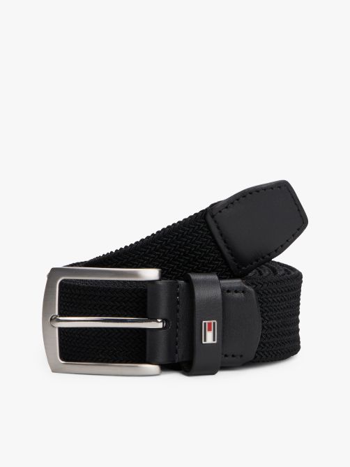 Square Buckle Textured Belt