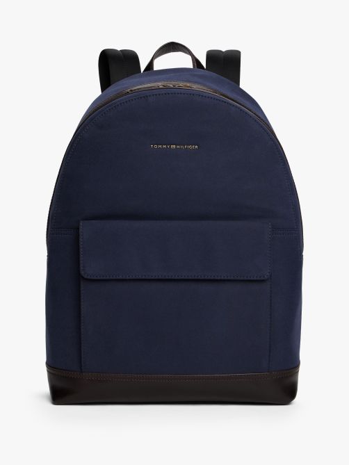 Casual Metal Logo Backpack