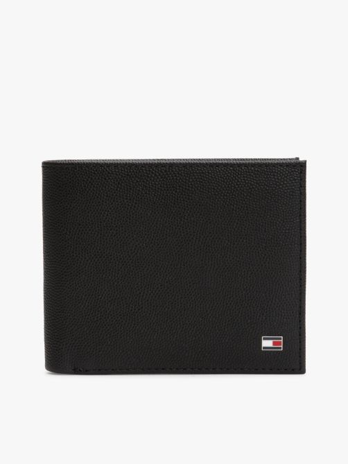 Enamel Flag Leather Bifold Wallet