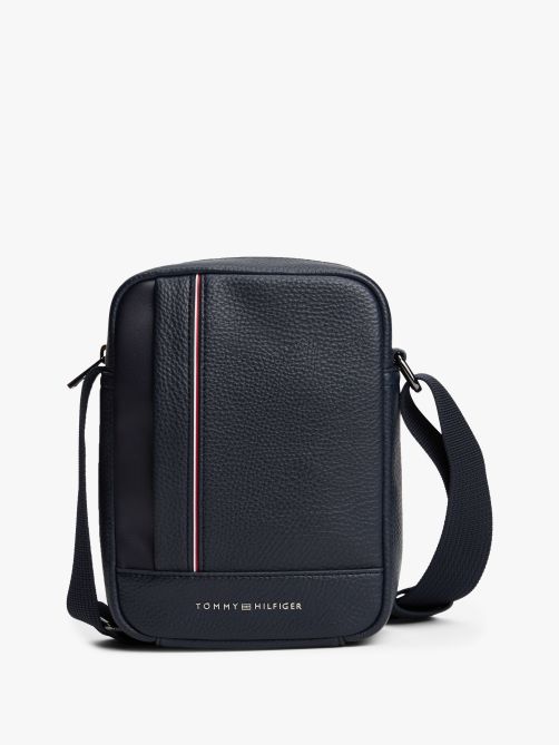 Metal Logo Crossbody Reporter Bag