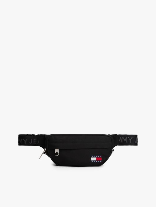 حقيبة خصر مزينة بشعار متكرر