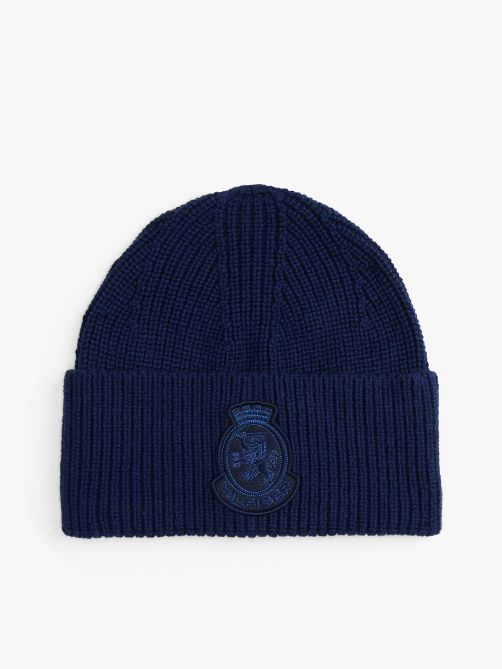 TH Crest Beanie with Cashmere