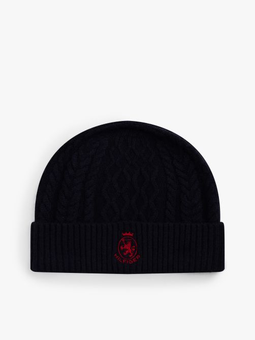 TH Crest Cable Knit Beanie