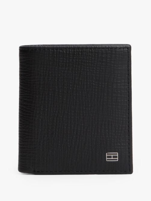 محفظة جلدية ثلاثية الطي مزينة بعلم هيلفيغر