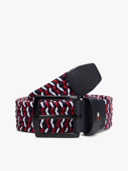 Denton Rectangular Buckle Braided Elastic Belt