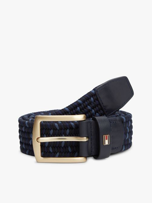 Denton Rectangular Buckle Braided Elastic Belt