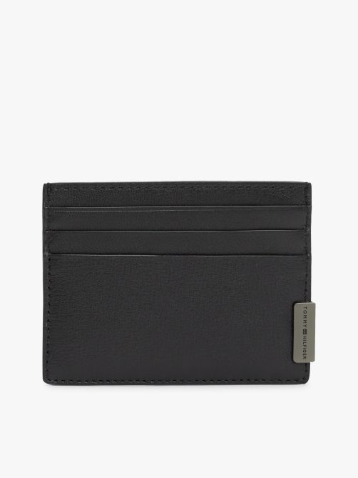 Logo Leather Credit Card Holder