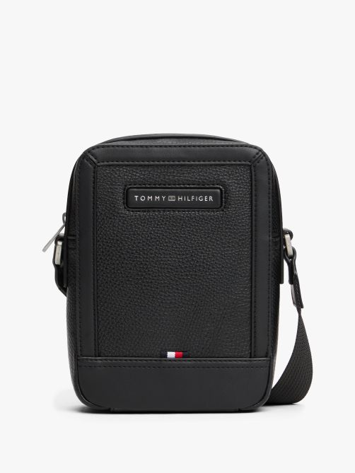 Pebble Grain Logo Crossbody Reporter Bag