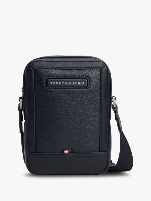 Pebble Grain Logo Crossbody Reporter Bag