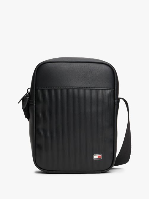 حقيبة مراسل كروس بدي بنسيج مضلع مزينة بعلم هيلفيغر