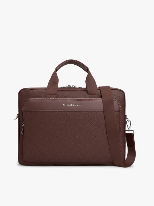 Hilfiger Flag Mixed Texture Laptop Bag