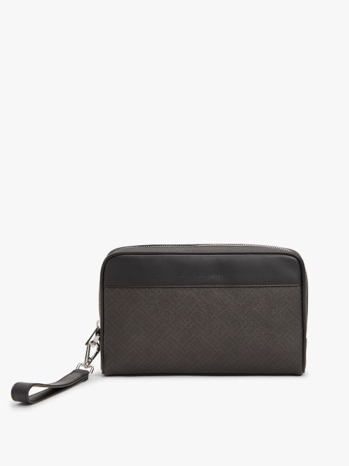 حقيبة صغيرة بنسيج مختلط مزينة بعلم هيلفيغر