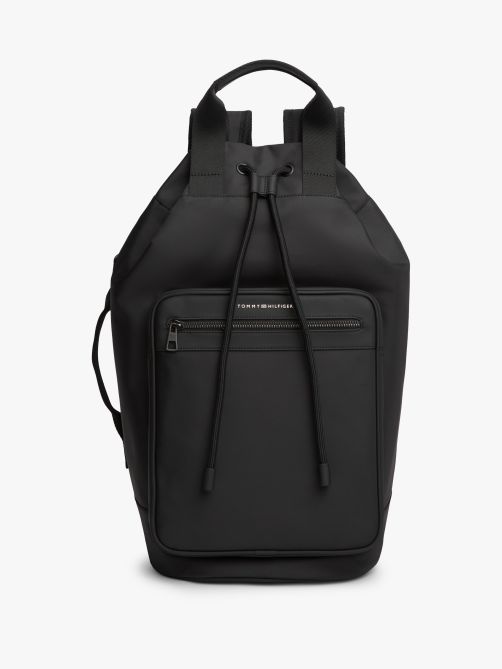 Metal Logo Sling Backpack