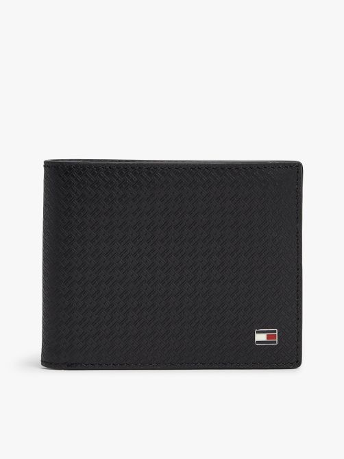 Embossed Flag Leather Bifold Wallet