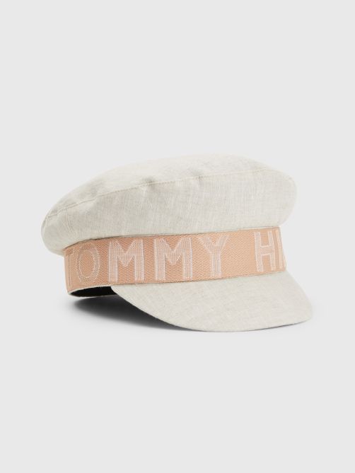 Iconic Linen Baker Boy Hat