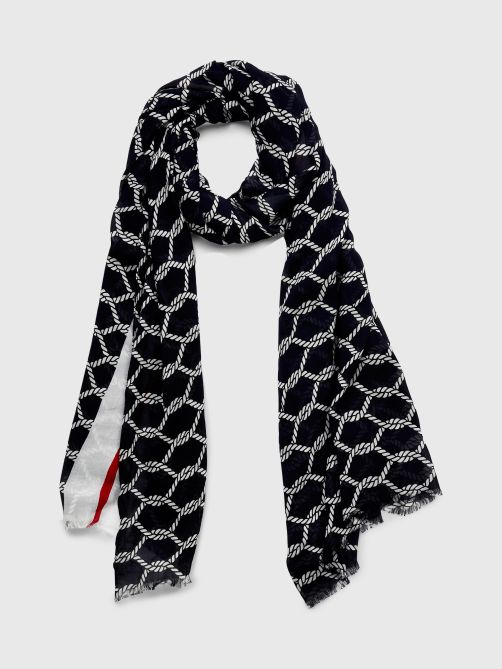 سكارف كبير بطبعة حبل